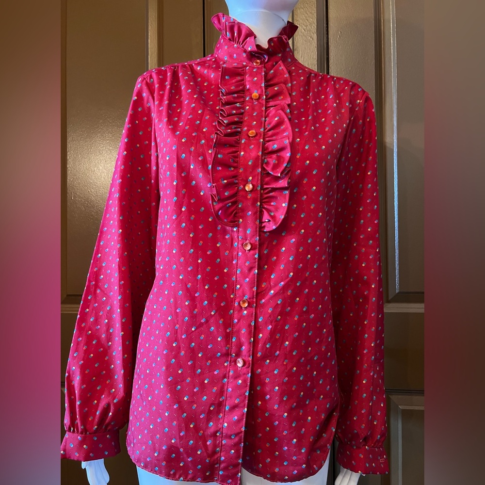 Vintage Blouse long sleeve size M by Laura Mae designed